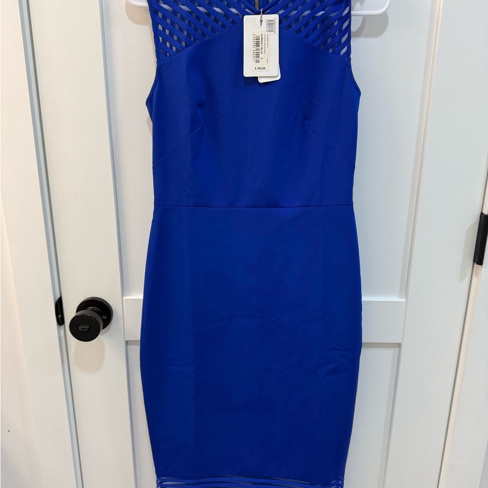 Elegant Blue Sleeveless Dress